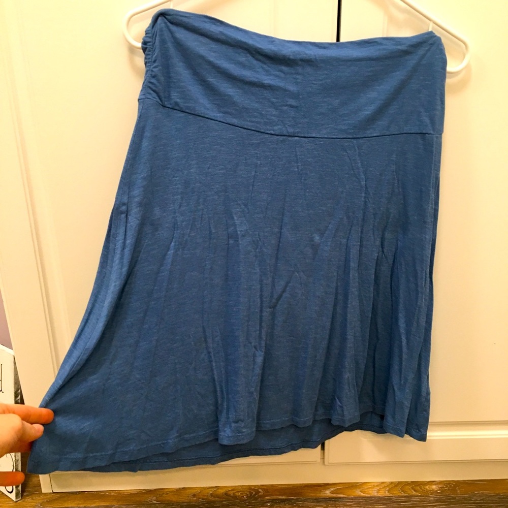 Horny Toad Size Small Blue Knee Length Skirt